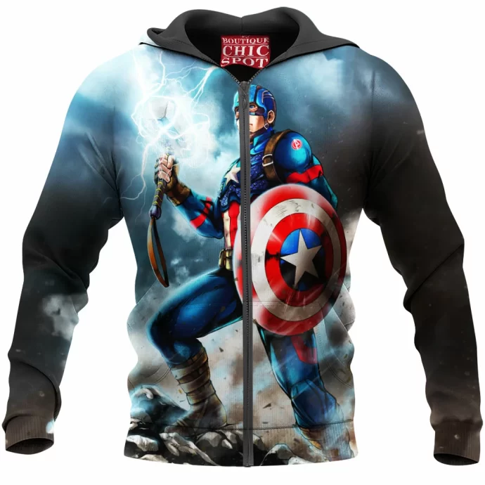 Captain America Zip Hoodie