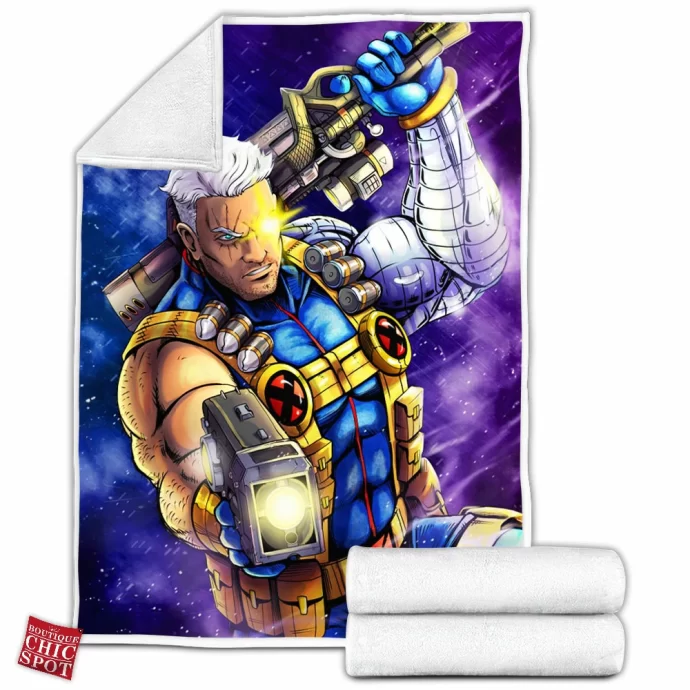 Cable X-men Fleece Blanket