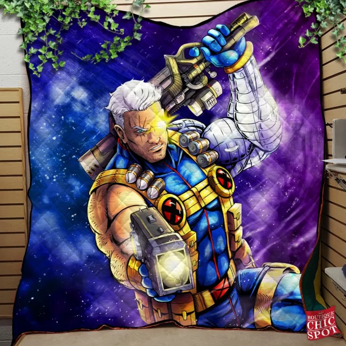 Cable X-men Quilt Blanket