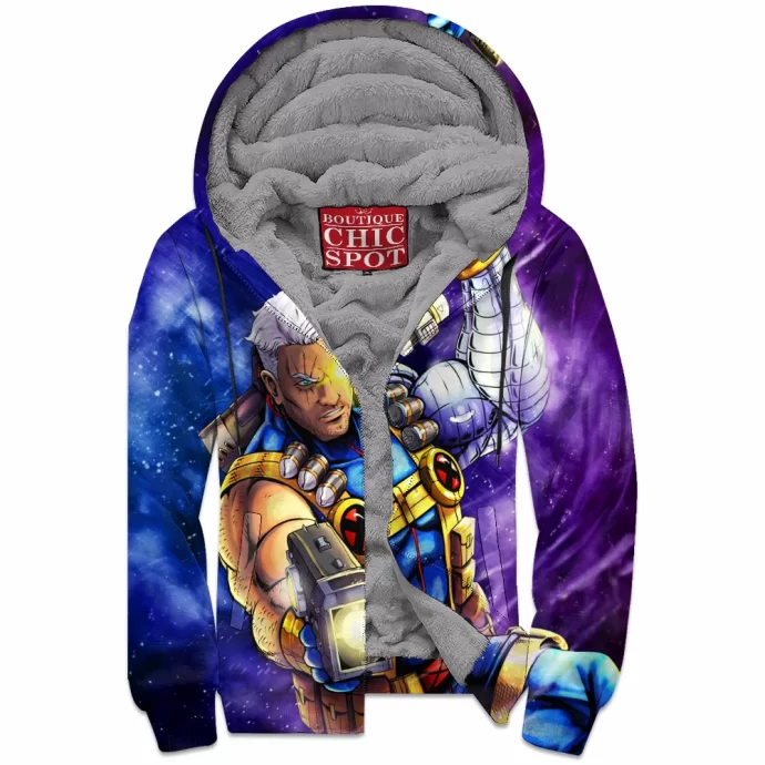 Cable X-men Zip Fleece Hoodie