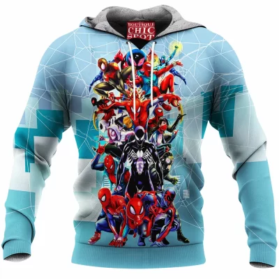 Comic Fleece-Hoodie, Spider-man Fleece-Hoodie, Spider-Verse Fleece-Hoodie