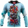 Comic Zip-Hoodie, Spider-man Zip-Hoodie, Spider-Verse Zip-Hoodie