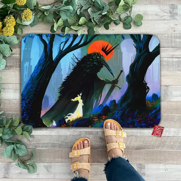 The Lady And The Crow Doormat