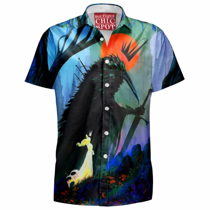 The Lady And The Crow Hawaiian Shirt