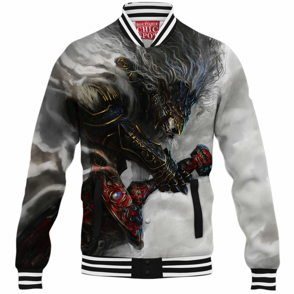 Elden Ring Baseball-Jacket, Game Baseball-Jacket, Maliketh Baseball-Jacket, the Black Blade Baseball-Jacket 1 T TRINH Boutique 3156 Baseball Jacket