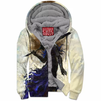 Dark Souls Zip-Fleece-Hoodie, Game Zip-Fleece-Hoodie