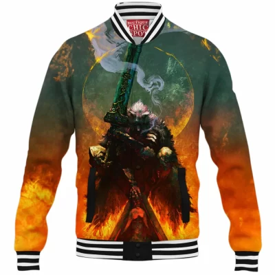 Elden Ring Baseball-Jacket, Game Baseball-Jacket, Blaidd Baseball-Jacket