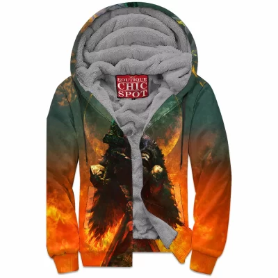 Elden Ring Zip-Fleece-Hoodie, Game Zip-Fleece-Hoodie, Blaidd Zip-Fleece-Hoodie