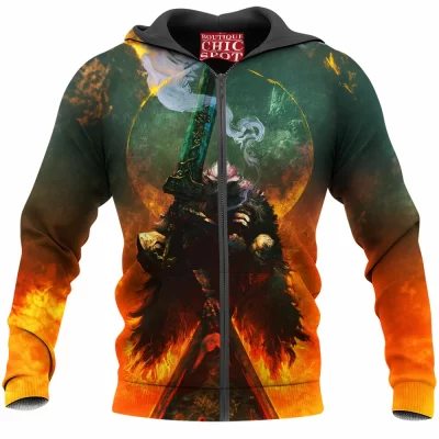Elden Ring Zip-Hoodie, Game Zip-Hoodie, Blaidd Zip-Hoodie