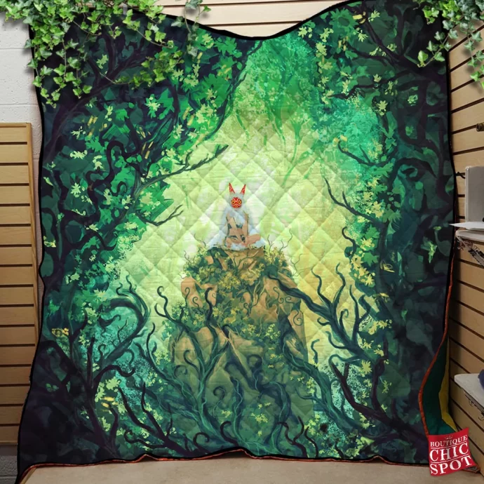 Mononoke Ghibli Quilt Blanket