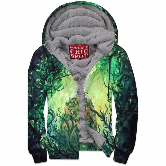 Mononoke Ghibli Zip Fleece Hoodie