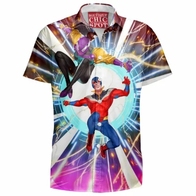 Comic Hawaiian-Shirt, Spider-man Hawaiian-Shirt, Spider-Woman Hawaiian-Shirt