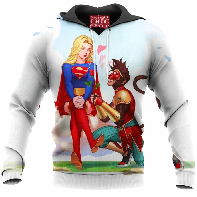 Monkey King And Supergirl Hoodie