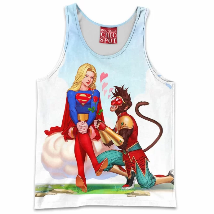 Monkey King And Supergirl Tank Top