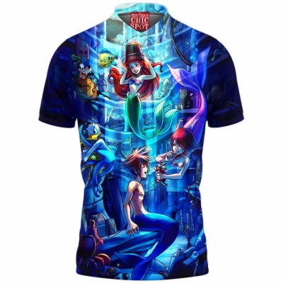 Game Polo Shirt, Kingdom Hearts Polo Shirt, Sora Polo Shirt
