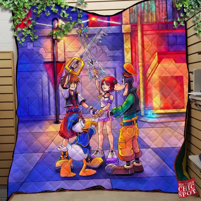 Kingdom Hearts Quilt Blanket