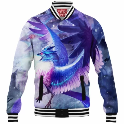 Anime Baseball-Jacket, Articuno Baseball-Jacket, Pokemon Baseball-Jacket