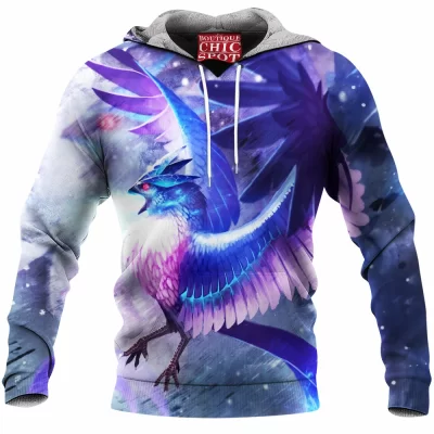 Anime Fleece-Hoodie, Articuno Fleece-Hoodie, Pokemon Fleece-Hoodie