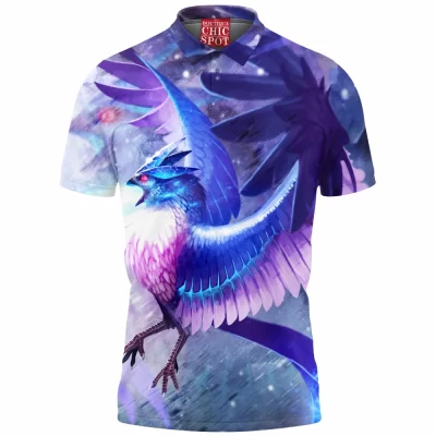 Anime Polo Shirt, Articuno Polo Shirt, Pokemon Polo Shirt