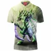 Anime Polo Shirt, Scyther Polo Shirt, Pokemon Polo Shirt