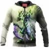 Anime Zip-Hoodie, Scyther Zip-Hoodie, Pokemon Zip-Hoodie