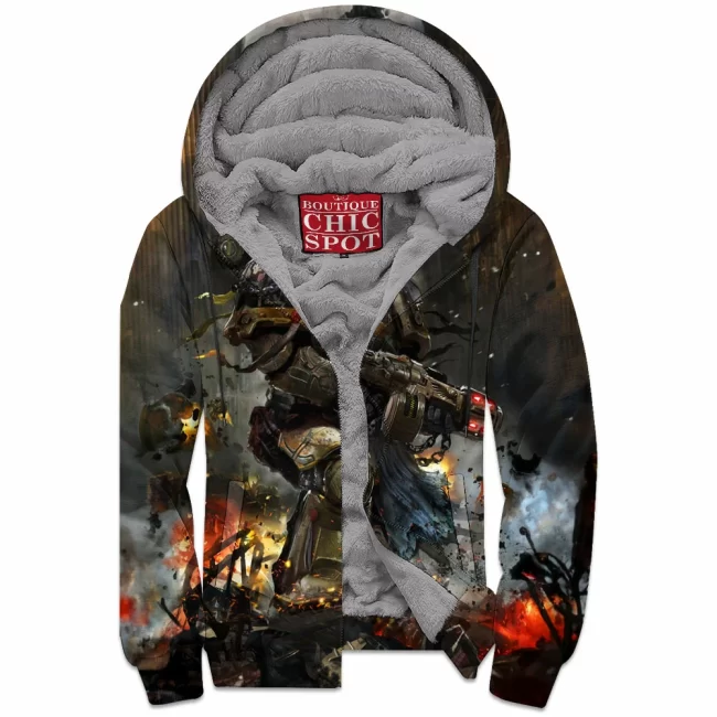 T TRINH Boutique 3687 Zip Fleece Hoodie