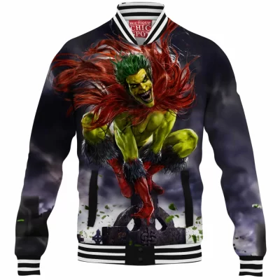 Creeper Baseball-Jacket, Horror Baseball-Jacket