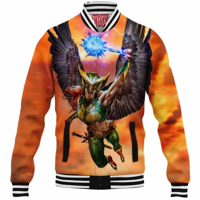Comic Baseball-Jacket, Hawkgirl Baseball-Jacket