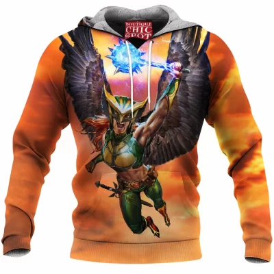 Comic Fleece-Hoodie, Hawkgirl Fleece-Hoodie