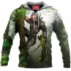 Horror Fleece-Hoodie, Predator Fleece-Hoodie, Sci-Fi Fleece-Hoodie