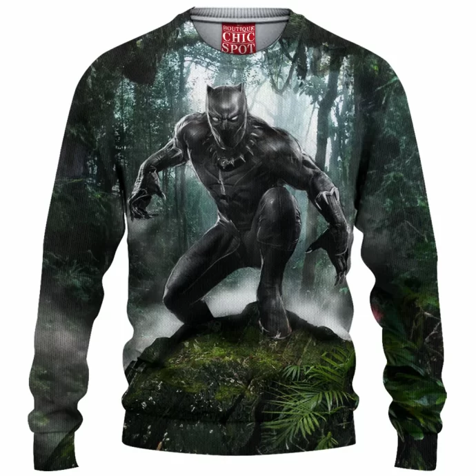 Black Panther Knitted Sweater