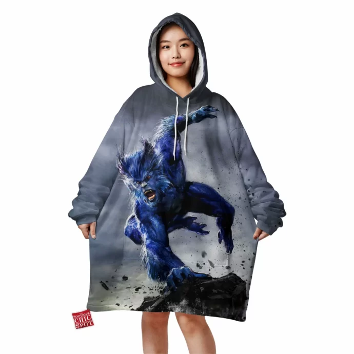 Beast Xmen Blanket Hoodie