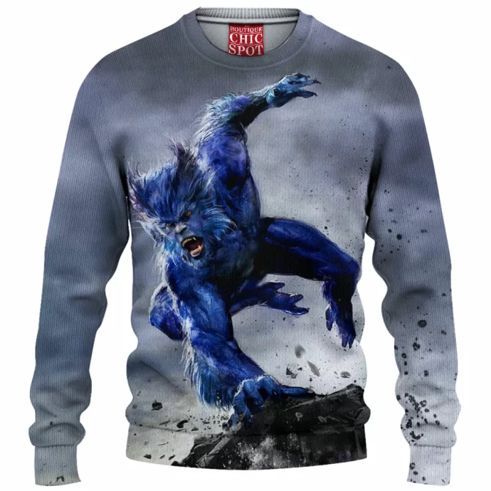 Beast Xmen Knitted Sweater