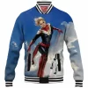 Comic Baseball-Jacket, Captain Marvel Baseball-Jacket