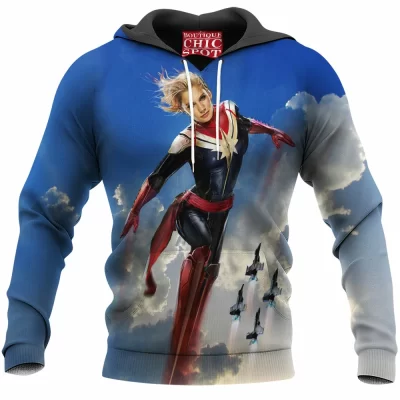 Comic Hoodie, Captain Marvel Hoodie