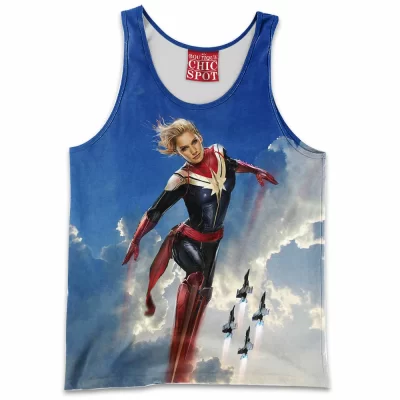 Comic Tank-Top, Captain Marvel Tank-Top