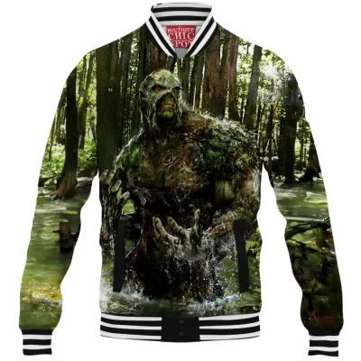 Comic Baseball-Jacket, Swamp Thing Baseball-Jacket