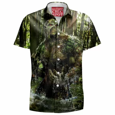 Comic Hawaiian-Shirt, Swamp Thing Hawaiian-Shirt