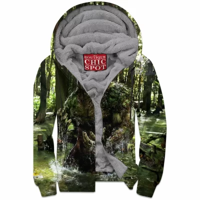 Comic Zip-Fleece-Hoodie, Swamp Thing Zip-Fleece-Hoodie
