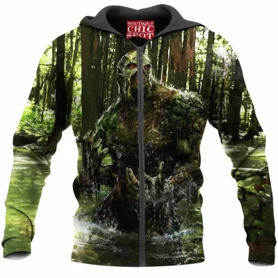 Comic Zip-Hoodie, Swamp Thing Zip-Hoodie