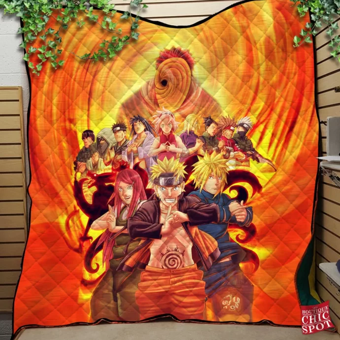 Konoha Road To Ninja Quilt Blanket