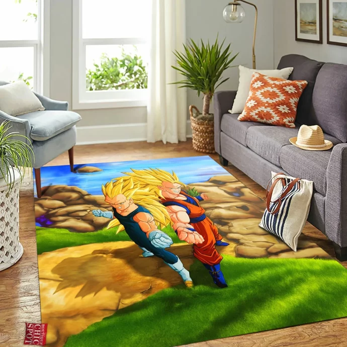 Goku Vegeta Rectangle Rug