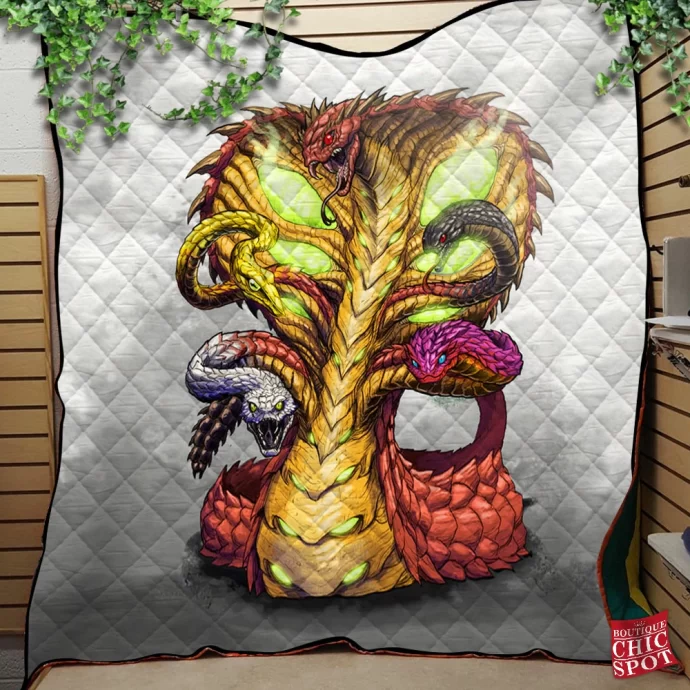 Colossal Kaiju Quilt Blanket