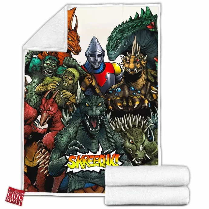 Godzilla Fleece Blanket