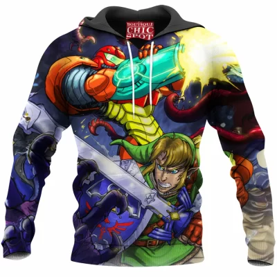 Game Hoodie, Samus Hoodie, Zelda Link Hoodie