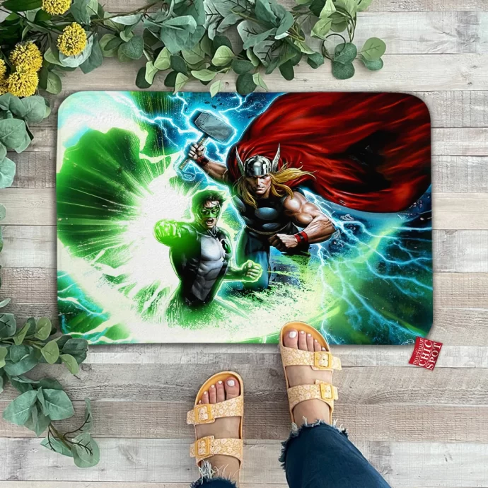 Thor Green Lantern Doormat