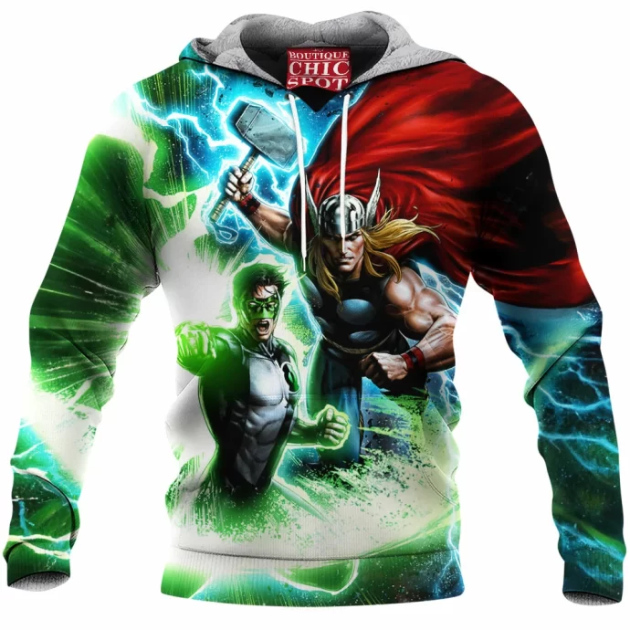 Thor Green Lantern Fleece Hoodie