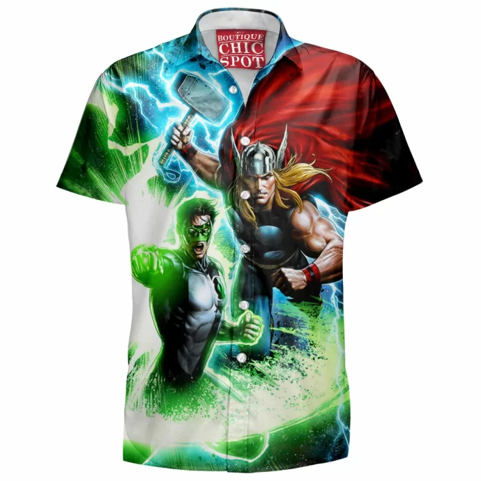 Thor Green Lantern Hawaiian Shirt