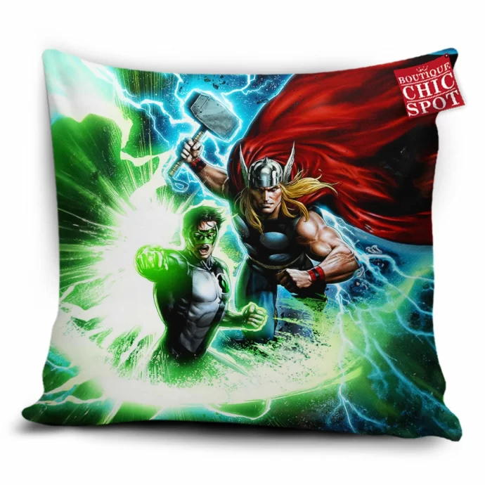 Thor Green Lantern Pillow Cover