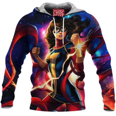 Comic Fleece-Hoodie, Ms Marvel Fleece-Hoodie